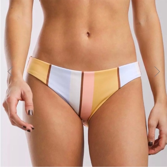 BILLABONG REVERSIBLE FEELING SUNNY FIJI CHEEKY COVERAGE SWIM BIKINI BOTTOM XL/14 - Picture 2 of 10